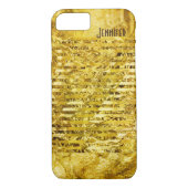 Gesimuleerde gouden folie papier glanzend geperson Case-Mate iPhone case (Achterkant)