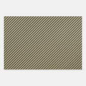 Gesimuleerde Gouden Metaaltypografie Kerstmis Inpakpapier Vel (Voorkant 3)