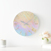 gesimuleerde goudglitter op FAUX-holografisch Grote Klok (Huis)