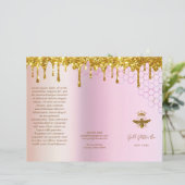 gesimuleerde goudkoninginnenbrochure met glitter (Staand voorkant)