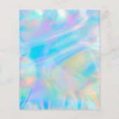 gesimuleerde holografische achtergrond flyer (Achterkant)