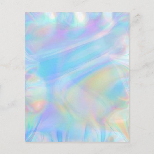 gesimuleerde holografische achtergrond flyer (Achterkant)