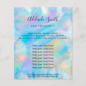 gesimuleerde holografische achtergrond flyer (Voorkant)