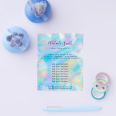 gesimuleerde holografische iriserende achtergrond flyer (Enkel)