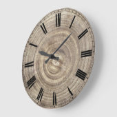 gesimuleerde houten plak grote klok (Hoek)