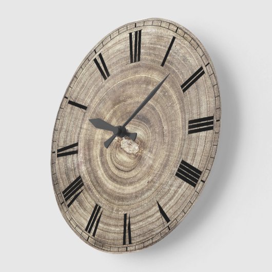 gesimuleerde houten plak grote klok (Hoek)