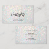 gesimuleerde iridescent bokeh hairstylist visitekaartje (Voorkant / Achterkant)