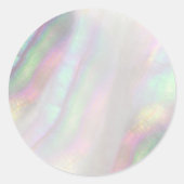 gesimuleerde iriserende schaal ronde sticker (Voorkant)