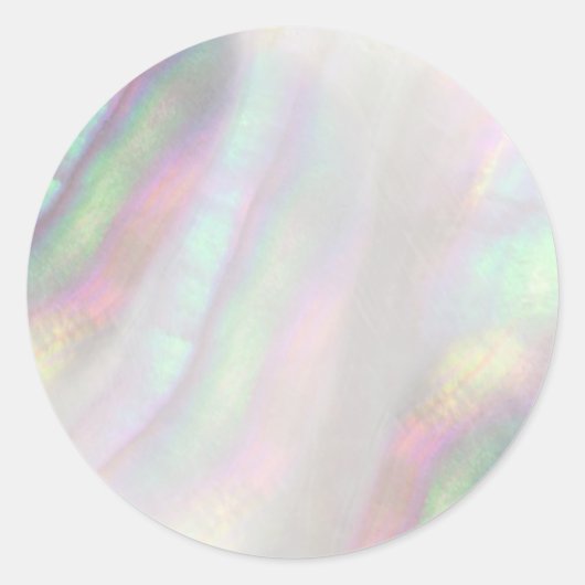 gesimuleerde iriserende schaal ronde sticker (Voorkant)