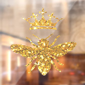 gesimuleerde klitterige glinster Queen Bee Raamsticker (Vel 2)