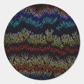 Gesimuleerde koraalgroei Sticker (Voorkant)