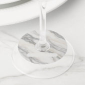 Gesimuleerde Mable Print Wijn Glas Labels (Dichtbij)