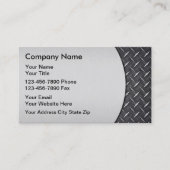 Gesimuleerde metalen Visitekaartjes (Voorkant)