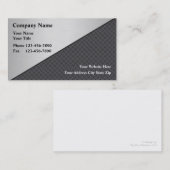 Gesimuleerde metalen Visitekaartjes (Voorkant / Achterkant)