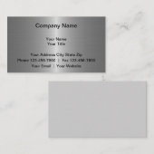 Gesimuleerde metalen Visitekaartjes (Voorkant / Achterkant)