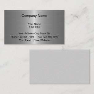 Gesimuleerde metalen Visitekaartjes