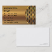 Gesimuleerde metalen Visitekaartjes (Voorkant / Achterkant)