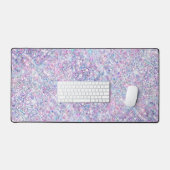 Gesimuleerde paarse chunky glitter bureaumat (Keyboard & Muis)