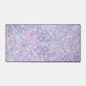 Gesimuleerde paarse chunky glitter bureaumat (Voorkant)