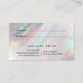 gesimuleerde shell-verwijzingskaart visitekaartje (Achterkant)