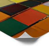 Gesimuleerde Tiger Mozaïek Poster (Hoek)