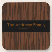 Gesimuleerde walnoot drankjes onderzetter (Voorkant)