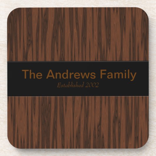 Gesimuleerde walnoot drankjes onderzetter (Voorkant)