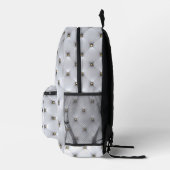 Gesimuleerde witte getufte gouden studs rugzak (Rechts)
