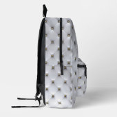 Gesimuleerde witte getufte gouden studs rugzak (Links)