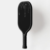 gesimuleerde zwarte glitter pickleball paddle (Links)