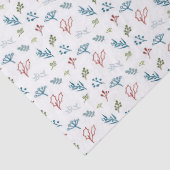 Gesketchte Botanische Kerst Weefsel Papier (Detail)