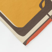 Geskewed Squares Mideeuw Patroon Fleece Deken (Hoek)