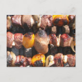 Geskewered Kabobs op Grill Briefkaart (Voorkant)