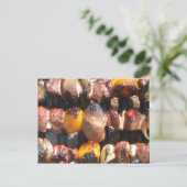 Geskewered Kabobs op Grill Briefkaart (Staand voorkant)