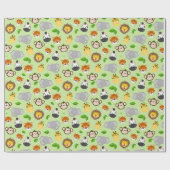 Geslaagd betonpatroon van kinder oerwouden cadeaupapier (Vlak)