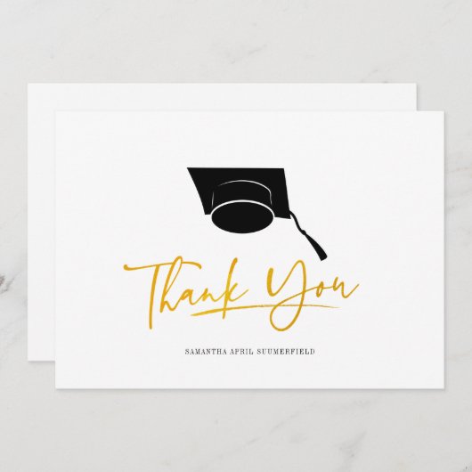Geslaagd Cap 2024 Afstudeerder Script Bedankkaart (Voorkant / Achterkant)