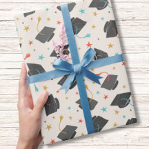 Geslaagd Cap en Tassel op crème