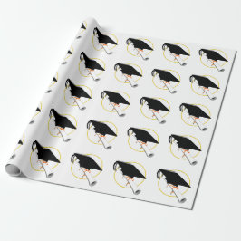 Geslaagd Cap Kantelen met Diploma Cadeaupapier