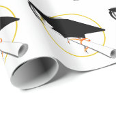 Geslaagd Cap Kantelen met Diploma Cadeaupapier (Rol Hoek)