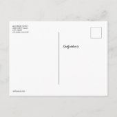 Geslaagd Cap Tassel Goud Zwart Minimalistisch Mode Aankondigingskaart (Achterkant)