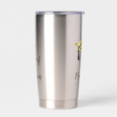 Geslaagd Cap - Tassel Zwart Goud Klasse Jaar Geïsoleerde Drinkbeker (Links)