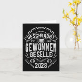 Geslaagd en gewonnen 2028 kaart (Gele Bloem)