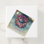 Geslaagd feest Bloemenfeest Bedankjes Labels (In situ)