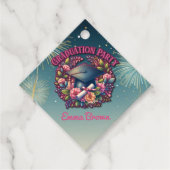 Geslaagd feest Bloemenfeest Bedankjes Labels (Voorkant)