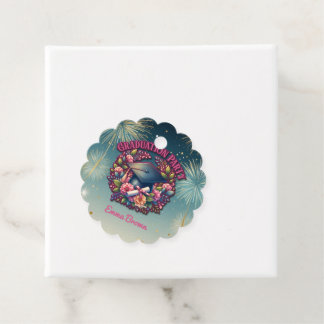 Geslaagd feest Bloemenfeest Bedankjes Labels