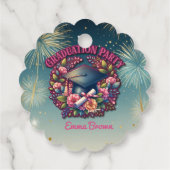 Geslaagd feest Bloemenfeest Bedankjes Labels (Achterkant)