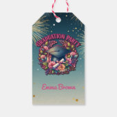 Geslaagd feest Bloemenfeest Cadeaulabel (Achterkant)