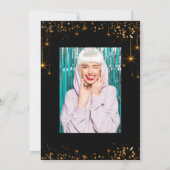 Geslaagd feest Congrats Afbeelding Invitation Kaart (Achterkant)