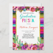 Geslaagd feest Fiesta Uitnodiging (Voorkant)