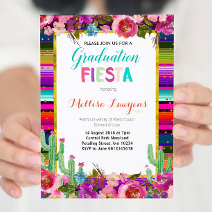 Geslaagd feest Fiesta Uitnodiging